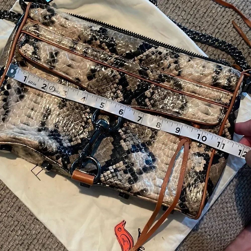 Rebecca Minkoff Snake Skin Crossbody bag with Dust Bag EUC - Picture 13 of 16